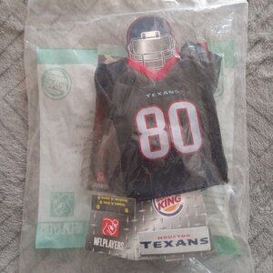 2007 Burger King Kids Meal Toy -- NFL Mini Jersey -- Houston Texans #80 SEALED